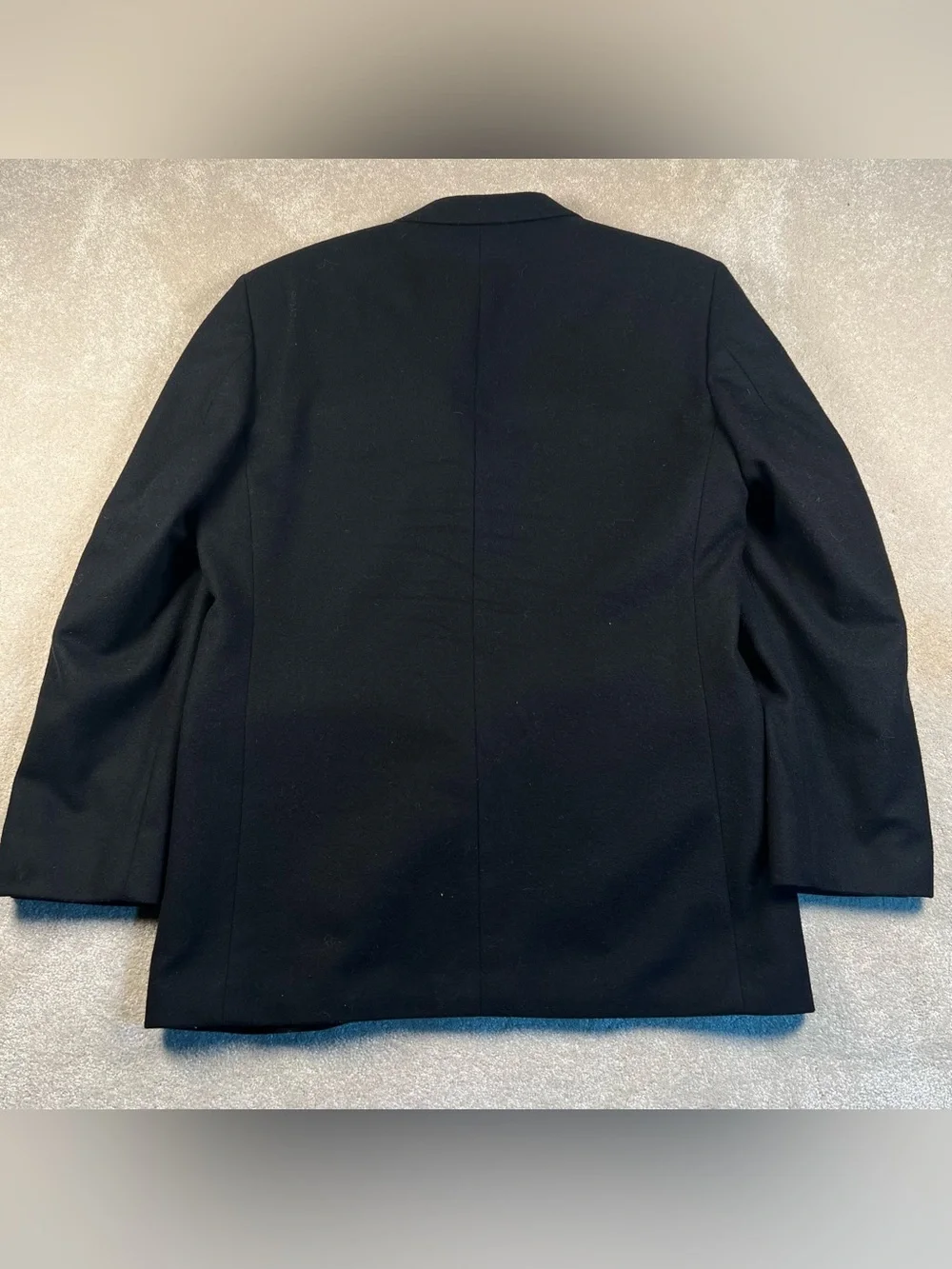 Oscar de la Renta Cashmere Wool Blend Blazer Suit Jacket Black 3 Button Mens 38R